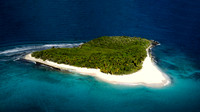 Aerial Closeup of Sandy Cay