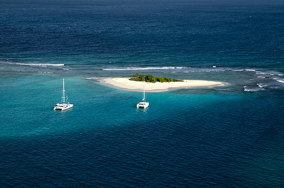 Two Boats at Sandy Spit BVI