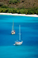Two Sailboats - Maho Bay USVI