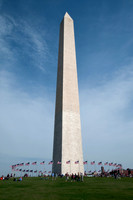 Washington Monument and Circle of Flags