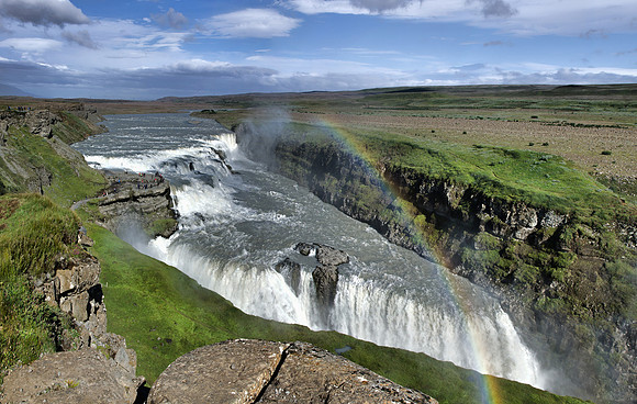 Rainbow over Gullfoss