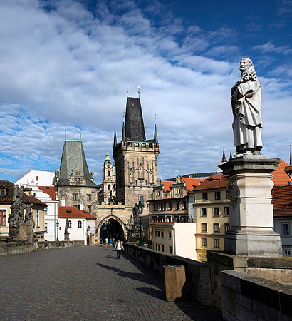 Statue on Charles Bridge