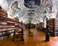 Library at Stravhov Monastery - Prague