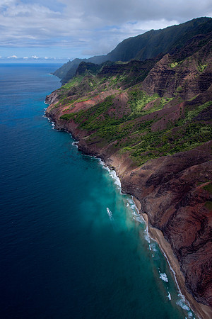Looking North on Napali Coast