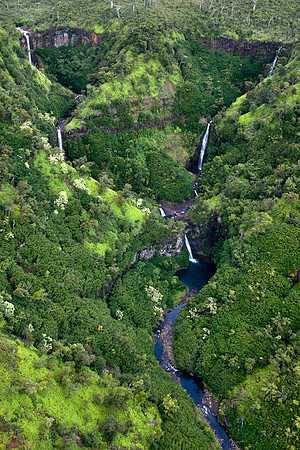 Five Sisters Waterfalls - Kauai