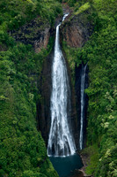 Water Fall Aerial - Kauai