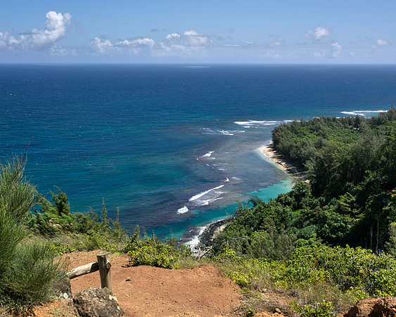Ke'e Beach Overlook from Napali Trail