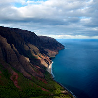 Napali Coast from Hang Glider