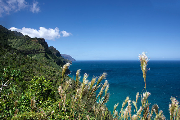Scene on Napali Coast Trail