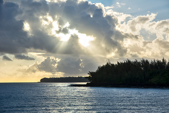 Morning Sun on Kauai Coast