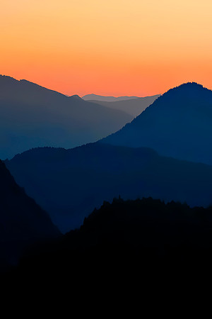 Mountain Ridges - Rainier National Park