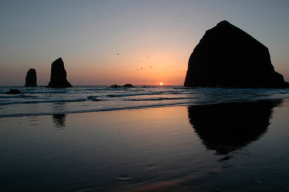Haystack Rock Reflection