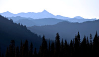 Mountain Ridges in Silhoutte